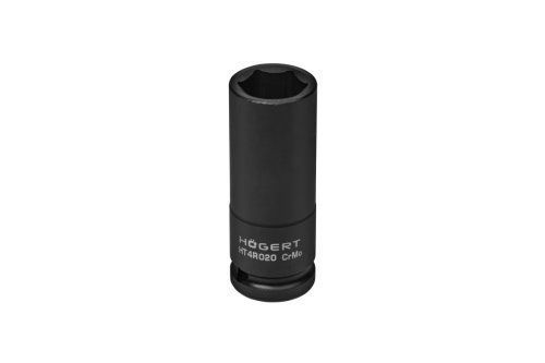 Головка ударна подовжена Hex 1/2", CrMo, 20, HT4R020 уп 1 шт Hoegert