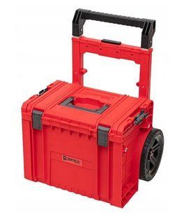 Ящик для инструментов на колесах, 19", 490x415x660, SYSTEM PRO Cart Plus Red, SKRWQCPRO2PCCZEPG001, QBRICK 11060202102 фото