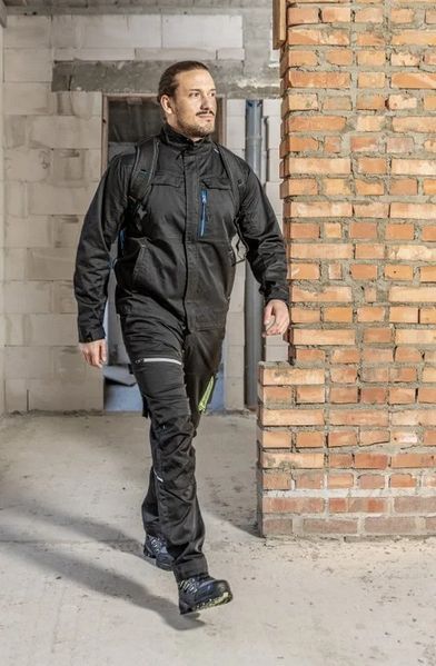 Куртка рабочая Hoegert REETZ HT5K823-S 58% хлопок, 40% полиэстер, 2% эластан черный, S (48) 14020103730 фото
