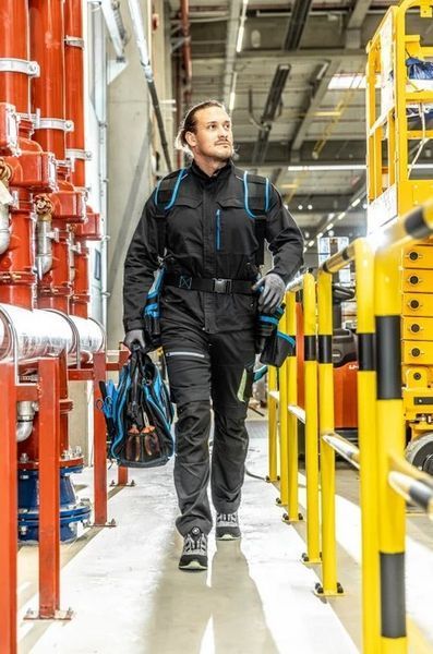 Куртка рабочая Hoegert REETZ HT5K823-S 58% хлопок, 40% полиэстер, 2% эластан черный, S (48) 14020103730 фото