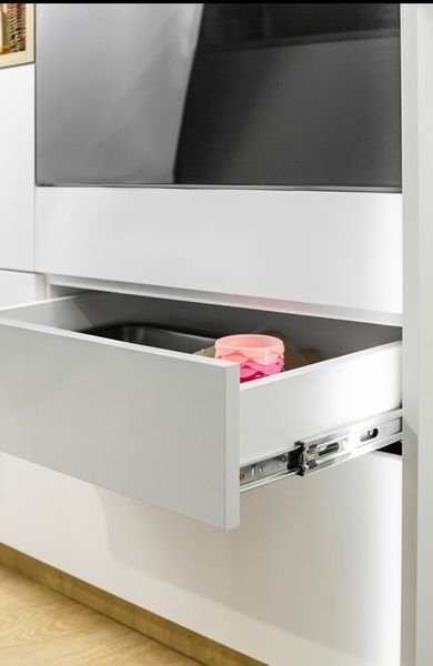 Направляющая шариковая, полный выдвижение, push-to-open с дотягом, Versalite Touch PRO, 350x45 уп 1 компл GTV 10010700601 фото