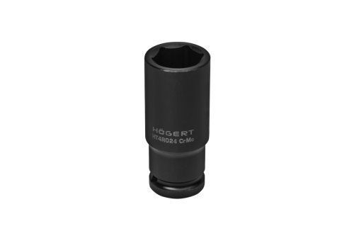 Головка ударна подовжена Hex 1/2", CrMo, 24, HT4R024 уп 1 шт Hoegert