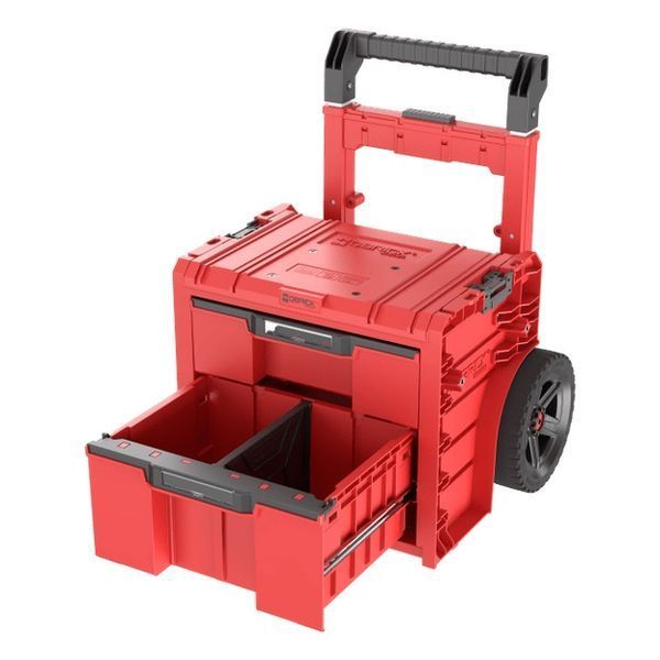 Ящик для инструментов на колесах, 20", 520x440x660, SYSTEM PRO Cart Plus Drawer 2 Red, SKRWQCP2PD2CZEPG001, QBRICK 11060202202 фото