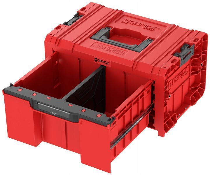Ящик для инструментов, 18", 450x310x244, SYSTEM PRO Drawer 1 Basic Red, SKRQPROD1B2CCZEPG001, QBRICK 11060111002 фото