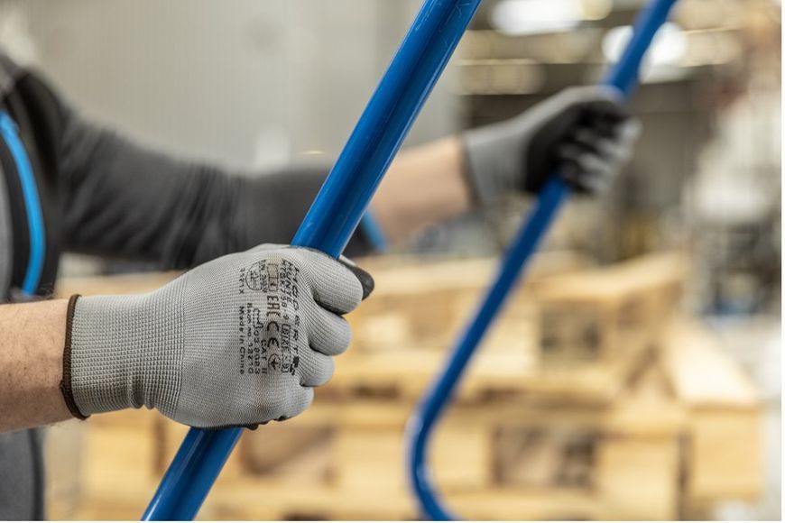 Перчатки защитные Hoegert HUNTE HT5K758-11 с полиуретановым покрытием серые, 11 14050500830 фото