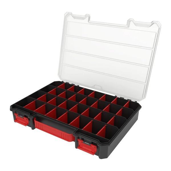 Органайзер для дрібних деталей, 15", 390x285x69, REGULAR Organizer Compact XL Black, ORGQRCXLCZAPG001, QBRICK 11061010801 фото