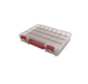 Органайзер для дрібних деталей, 15", 390x285x69, REGULAR Organizer Compact XL Transparent, ORGQRCXLTRAPG001, QBRICK 11061010802 фото