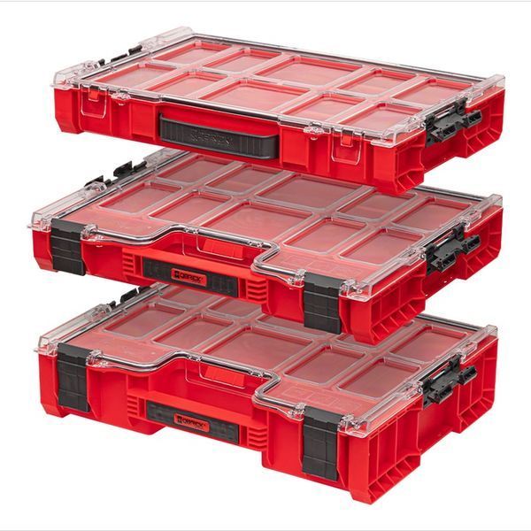 Органайзер для мелких деталей, 18", 450x296x79, SYSTEM PRO Organizer 100 Red, ORGQPRO100CZEPG001, QBRICK 11061009902 фото