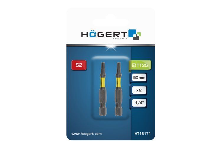 Біта ударна Torx, TT35, 50, HT1S171 уп 2 шт Hoegert