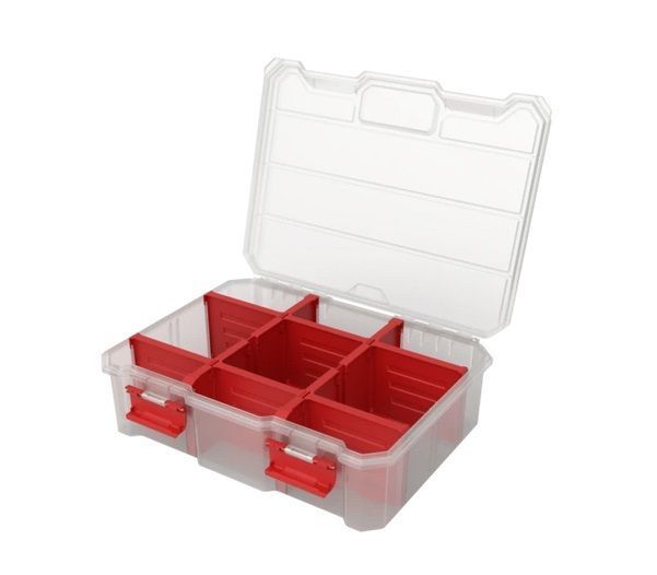 Органайзер для дрібних деталей, 11", 290x220x84, REGULAR Organizer Compact L Plus Transparent, ORGQRCLPTRAPG001, QBRICK 11061011102 фото