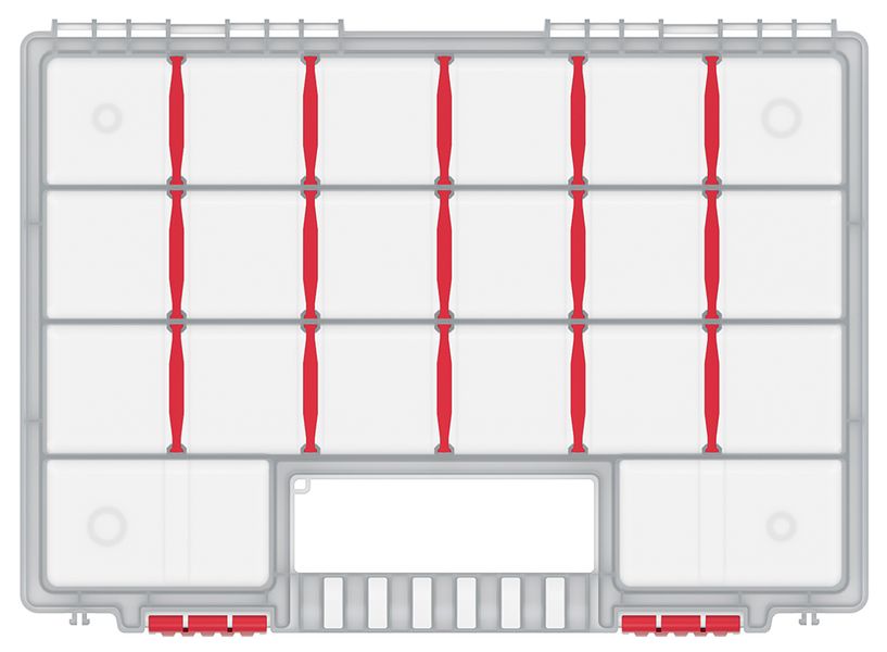 Органайзер для мелких деталей, 14", 344x249x50, NORT, KNO35255T, Kistenberg 11061004401 фото