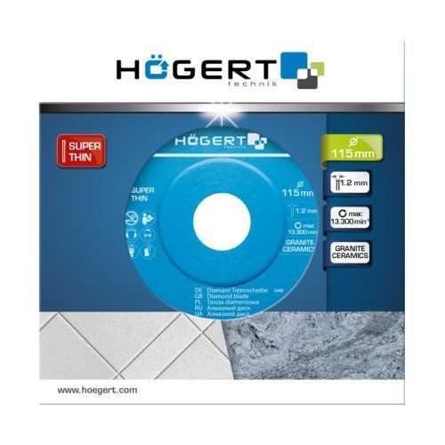 Диск алмазний, 115x1,2, HT6D721 Hoegert 16010802530 фото