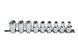 Набір головок Torx 1/2", CrV, HT1A880 уп 9 шт Hoegert 16011206330 фото 1
