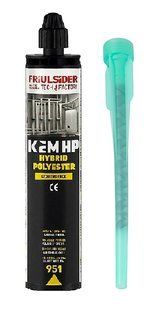 Анкер хімічний, KEM-HP 951 HYBRID POLYESTER, 300 шт Friulsider 04030100501 фото