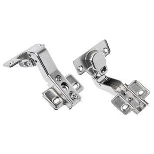 Завіса кутова Metallamat A, планка H=0 slide-on, нікель, 45x уп 1 шт hafele 10020400630 фото