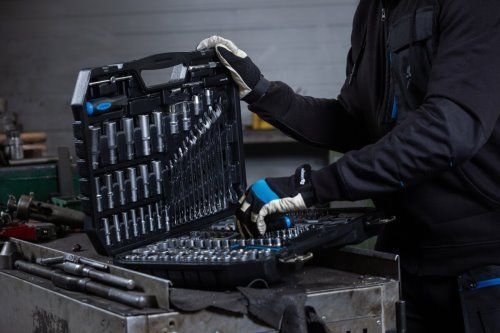 Набор инструментов 1, 2", 1, 4", 3, 8", HT1R244 уп 222 шт Hoegert 16020101530 фото