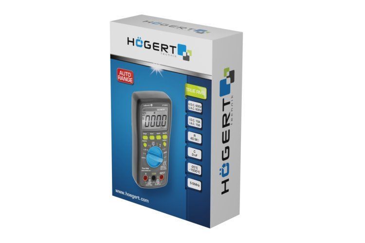 Мультиметр цифровий, HT1E603 Hoegert 16050400930 фото