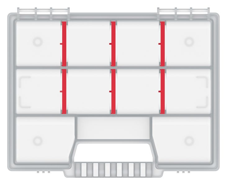 Органайзер для дрібних деталей, 8", 195x155x35, NORT, KNO20154T, Kistenberg 11061004201 фото