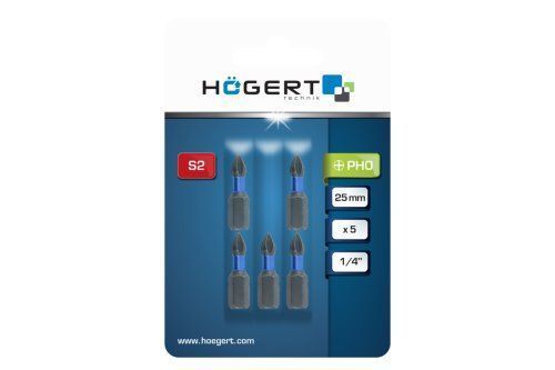 Біта ударна, PH0, 25, HT1S120 уп 5 шт Hoegert