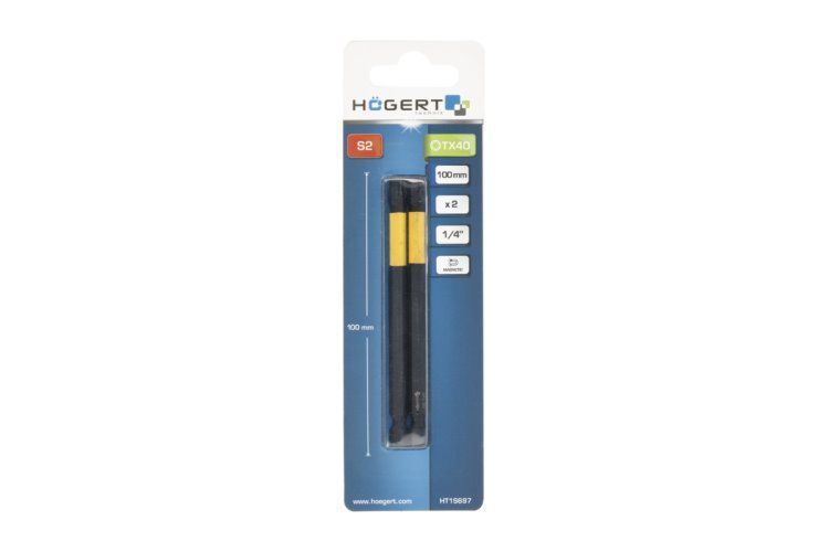 Біта ударна Torx, TX40, 100, HT1S697 уп 2 шт Hoegert