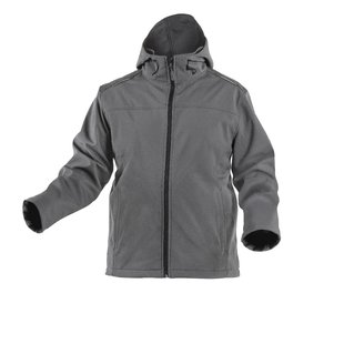 Куртка Hoegert INN HT5K254-S с капюшоном SoftShell 94% полиэстер/6% эластан графит, S (48) 14010202530 фото