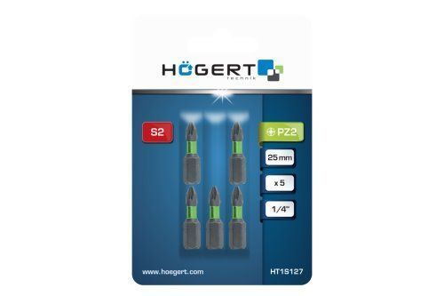 Бита ударная, PZ2, 25, HT1S127 уп 5 шт Hoegert