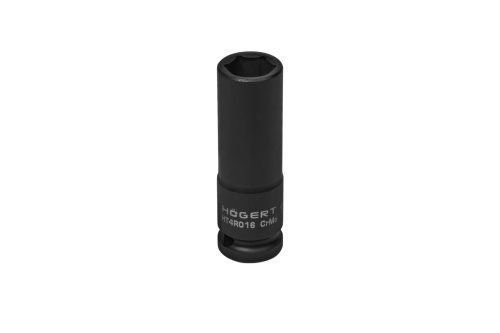 Головка ударна подовжена Hex 1/2", CrMo, 16, HT4R016 уп 1 шт Hoegert